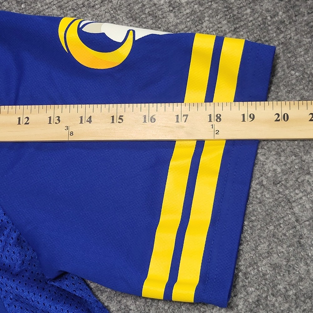 Los Angeles Rams Aaron Donald #99 NFL Team Apparel Blue Jersey Men's Size Medium - Picture 14 of 14